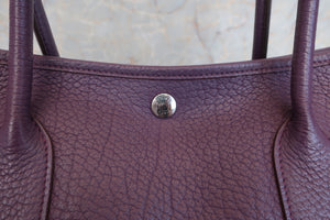 HERMES GARDEN PARTY PM Negonda leather Cassis □P刻印 Tote bag 600090270