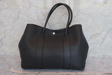 将图片加载到图库查看器，HERMES GARDEN PARTY PM Negonda leather Black □K刻印 Tote bag 600070123
