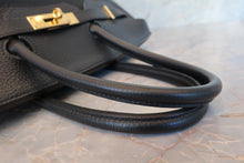Load image into Gallery viewer, HERMES BIRKIN 35 Clemence leather Black Hand bag 700050262
