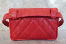 画像をギャラリービューアに読み込む, CHANEL/シャネル マトラッセウエストバッグ キャビアスキン レッド/ゴールド金具 ウエストバッグ 700110021
