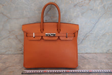 Load image into Gallery viewer, HERMES BIRKIN 25 Chevre myzore goatskim Orange □H Engraving Hand bag 700120086
