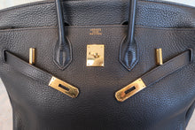 Load image into Gallery viewer, HERMES BIRKIN 35 Clemence leather Black Hand bag 700050262
