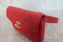 画像をギャラリービューアに読み込む, CHANEL/シャネル マトラッセウエストバッグ キャビアスキン レッド/ゴールド金具 ウエストバッグ 700110021
