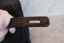 Load image into Gallery viewer, HERMES BIRKIN 35 Clemence leather Black Hand bag 700050262
