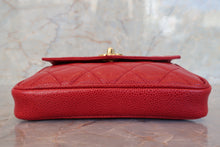 画像をギャラリービューアに読み込む, CHANEL/シャネル マトラッセウエストバッグ キャビアスキン レッド/ゴールド金具 ウエストバッグ 700110021
