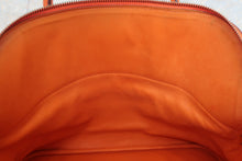 将图片加载到图库查看器，HERMES BOLIDE 35 Clemence leather Orange □G刻印 Hand bag 600080197
