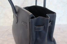 Load image into Gallery viewer, HERMES BIRKIN 35 Clemence leather Black Hand bag 700050262
