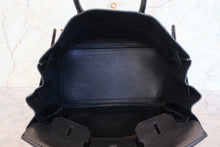 Load image into Gallery viewer, HERMES BIRKIN 35 Clemence leather Black Hand bag 700050262
