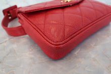 画像をギャラリービューアに読み込む, CHANEL/シャネル マトラッセウエストバッグ キャビアスキン レッド/ゴールド金具 ウエストバッグ 700110021
