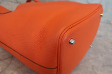 将图片加载到图库查看器，HERMES PICOTIN LOCK MM Clemence leather Feu □R刻印 Hand bag 800070159
