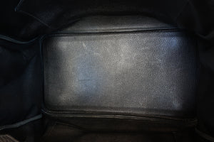 HERMES BIRKIN 35 Clemence leather Black Hand bag 700050262