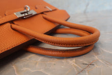 Load image into Gallery viewer, HERMES BIRKIN 25 Chevre myzore goatskim Orange □H Engraving Hand bag 700120086
