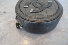 将图片加载到图库查看器，CHANEL/香奈儿 CF 圆形 链条包 荔枝皮 Gray/Silver hadware(灰色/银色金属) 肩背包 800040069
