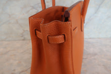 Load image into Gallery viewer, HERMES BIRKIN 25 Chevre myzore goatskim Orange □H Engraving Hand bag 700120086

