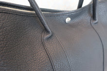 将图片加载到图库查看器，HERMES GARDEN PARTY PM Negonda leather Black □K刻印 Tote bag 600070123
