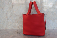 Load image into Gallery viewer, HERMES PICOTIN LOCK MM Clemence leather Rouge tomate X Engraving Hand bag 700100020
