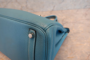 HERMES／エルメス バーキン30 トゴ ブルージーン □N刻印 ハンドバッグ 700040085