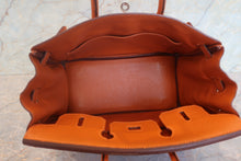 Load image into Gallery viewer, HERMES BIRKIN 25 Chevre myzore goatskim Orange □H Engraving Hand bag 700120086
