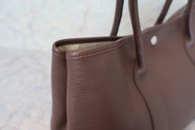 将图片加载到图库查看器，HERMES GARDEN PARTY PM Negonda leather Chocolat □L刻印 Tote bag 600080236
