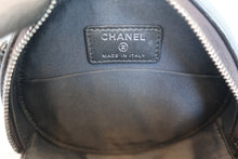 将图片加载到图库查看器，CHANEL/香奈儿 CF 圆形 链条包 荔枝皮 Gray/Silver hadware(灰色/银色金属) 肩背包 800040069
