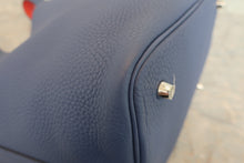 画像をギャラリービューアに読み込む, HERMES／エルメス ピコタンロックエクラＭＭ トリヨンクレマンス/ヴォースイフト ブルーブライトン/カプシーヌ C刻印 ハンドバッグ 800010172
