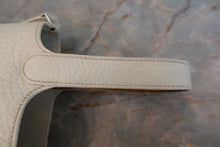将图片加载到图库查看器，HERMES PICOTIN PM Bi-color Clemence leather/Chevre myzore goatskim White/Brown □I刻印 Hand bag 800050132
