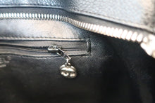 Load image into Gallery viewer, CHANEL Medallion Tote Caviar skin Black/Silver hadware Tote bag 600060059
