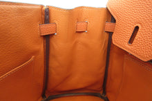 將圖片載入圖庫檢視器 HERMES／エルメス バーキン25 トゴ オレンジ □K刻印 ハンドバッグ 700020151
