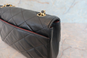 CHANEL/シャネル マトラッセチェーンショルダーバッグ ラムスキン ブラック/ゴールド金具 ショルダーバッグ 700060076