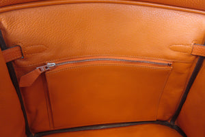 HERMES／エルメス バーキン25 トゴ オレンジ □K刻印 ハンドバッグ 700020151
