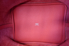 Load image into Gallery viewer, HERMES PICOTIN LOCK MM Clemence leather Rouge tomate X Engraving Hand bag 700100020
