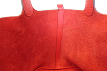 Load image into Gallery viewer, HERMES PICOTIN LOCK MM Clemence leather Rouge tomate X Engraving Hand bag 700100020
