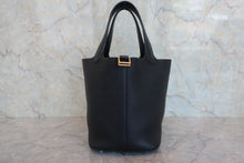 将图片加载到图库查看器，HERMES PICOTIN LOCK PM Clemence leather Black Y刻印 Hand bag 800060029
