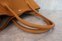 Load image into Gallery viewer, HERMES GARDEN PARTY PM Negonda leather Ocre T Engraving Tote bag 600070109
