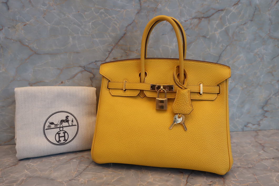 HERMES／エルメス バーキン25 トゴ ソレイユ □M刻印 ハンドバッグ 700060055