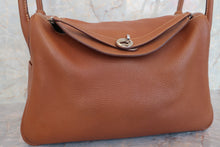 将图片加载到图库查看器，HERMES LINDY 34 Clemence leather Gold □L刻印 Shoulder bag 600090001
