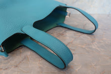 Load image into Gallery viewer, HERMES PICOTIN LOCK PM Clemence leather Turquoise blue □R Engraving Hand bag 700100013
