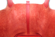 将图片加载到图库查看器，HERMES PICOTIN LOCK MM Clemence leather Rouge casaque C刻印 Hand bag 600030108
