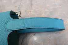 Load image into Gallery viewer, HERMES PICOTIN LOCK PM Clemence leather Turquoise blue □R Engraving Hand bag 700100013

