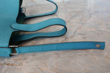 Load image into Gallery viewer, HERMES PICOTIN LOCK PM Clemence leather Turquoise blue □R Engraving Hand bag 700100013
