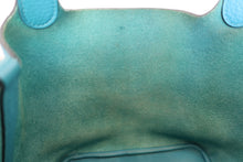 Load image into Gallery viewer, HERMES PICOTIN LOCK PM Clemence leather Turquoise blue □R Engraving Hand bag 700100013
