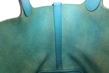 Load image into Gallery viewer, HERMES PICOTIN LOCK PM Clemence leather Turquoise blue □R Engraving Hand bag 700100013
