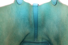 Load image into Gallery viewer, HERMES PICOTIN LOCK PM Clemence leather Turquoise blue □R Engraving Hand bag 700100013
