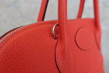 将图片加载到图库查看器，HERMES BOLIDE 35 Clemence leather Rouge tomate T刻印 Shoulder bag 800060019
