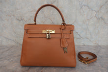 画像をギャラリービューアに読み込む, HERMES／エルメス ケリー28 クシュベル ゴールド 〇Q刻印 ショルダーバッグ 800010142

