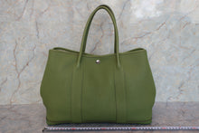 Load image into Gallery viewer, HERMES  GARDEN PARTY PM Negonda leather Anise green □Q Engraving Tote bag 700100051

