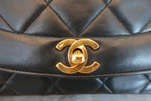 Load image into Gallery viewer, CHANEL  Diana matelasse chain shoulder bag Lambskin Black/Gold hadware Shoulder bag 700060109
