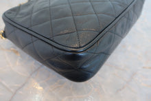 将图片加载到图库查看器，CHANEL/香奈儿 CF 链条包 荔枝皮 Black/Gold hadware(黑色/金色金属) 肩背包 800040070

