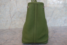 Load image into Gallery viewer, HERMES  GARDEN PARTY PM Negonda leather Anise green □Q Engraving Tote bag 700100051
