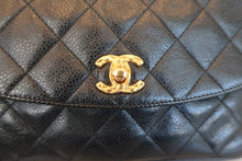 将图片加载到图库查看器，CHANEL/香奈儿 CF 链条包 荔枝皮 Black/Gold hadware(黑色/金色金属) 肩背包 800040070
